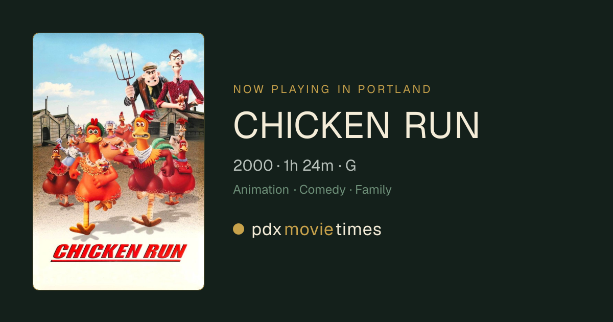 Chicken Run (2000) — Portland showtimes | PDX Movie Times
