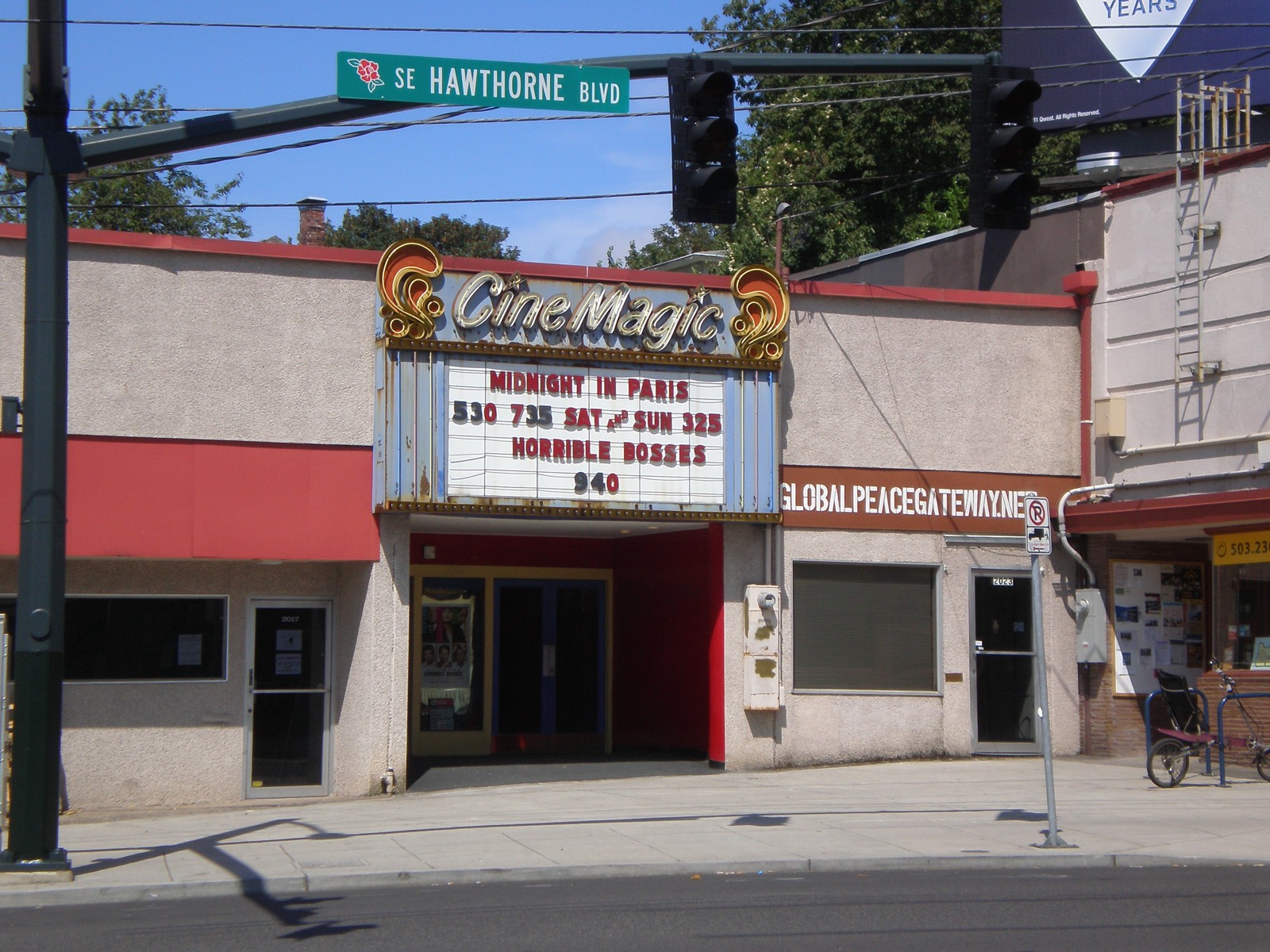 The Cinemagic Theater's facade on SE Hawthorne Boulevard